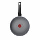 Tefal Saucepan Halo, 24 cm, with lid, aluminum, bakelite, glass, gray (C3123253)