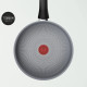 Tefal Saucepan Halo, 24 cm, with lid, aluminum, bakelite, glass, gray (C3123253)