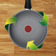 Tefal Saucepan Halo, 24 cm, with lid, aluminum, bakelite, glass, gray (C3123253)
