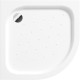 Deante Shower tray Funkia acrylic, half round, 80cm, white (KTA_054B)