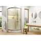 Deante Shower tray Funkia acrylic, half round, 80cm, white (KTA_054B)