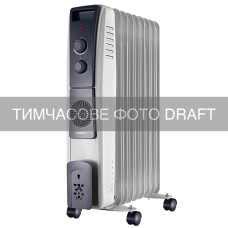 ARDESTO Масляный обогреватель ARDESTO OFH-09XF3 25м2, 2400Вт, встр. теп-тор 400 Вт, мех упр-ние, 9 секций, белый
