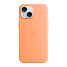 Чехол для мобильного телефона Apple iPhone 15 Silicone Case with MagSafe Orange Sorbet (MT0W3ZM/A)