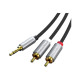 Кабель мультимедийный 3.5mm M to 2xRCA M 1.8m Cabletime (CA914005)