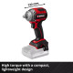 Einhell Ударный аккумуляторный гайковерт Professional TP-CW 18/350-C Li BL — Solo 18 В, 350 Нм, 0–2400 об/мин, 1,03 кг (4510055)