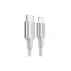 Дата кабель USB-C to Lightning 1.0m 3A 60W US304 white Ugreen (70523)
