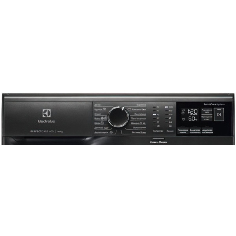 Electrolux Стиральная машина фронтальная, 6кг, 1000, A+++, 41см, дисплей, черный (EW6S406BXU)
