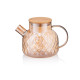 ARDESTO Teapot Golden Moon Diamond, 1000ml, borosilicate glass, bamboo, golden (AR3010GBH)