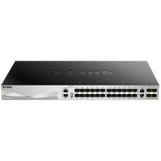D-Link Комутатор DGS-3130-30S 24xSFP, 4xGE/SFP, 2x10GE, 4xSFP+, L3