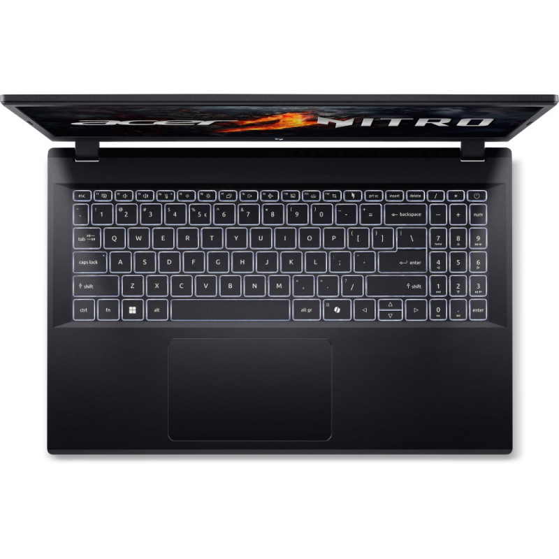 Acer Ноутбук Nitro V 15 ANV15-41 15.6" FHD IPS, AMD R5-7535HS, 16GB, F512GB, NVD3050-4, Lin, черный (NH.QSHEU.004)