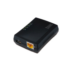 Digitus Multifunction USB Network Server, 1-port Network USB Hub, NAS, Print Server, USB 2.0, RJ45 (DN-13020)