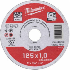Milwaukee cutting disc for metal, 125x1x22.2 mm (4932451477)
