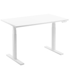 2E Computer table CE150W-MOTORIZED, height adjustment, electric motor 220V, 62/128x150х75cm, white (2E-CE150W-MOTORIZED)