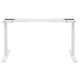 2E Computer table CE150W-MOTORIZED, height adjustment, electric motor 220V, 62/128x150х75cm, white (2E-CE150W-MOTORIZED)