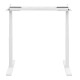 2E Computer table CE150W-MOTORIZED, height adjustment, electric motor 220V, 62/128x150х75cm, white (2E-CE150W-MOTORIZED)