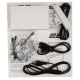 2E Computer table CE150W-MOTORIZED, height adjustment, electric motor 220V, 62/128x150х75cm, white (2E-CE150W-MOTORIZED)