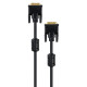 Кабель мультимедийный DVI M to DVI M 1.8m 24+1pin Vinga (VCPDCDVIMM1.8BK)