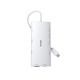 Концентратор D-Link USB-C 10-in-1 2xHDMI + 1xRJ45 1000Mbps + 2xUSB-C + USB 3.1 + USB 3.0 + SD + TF silver (DUP-A01)