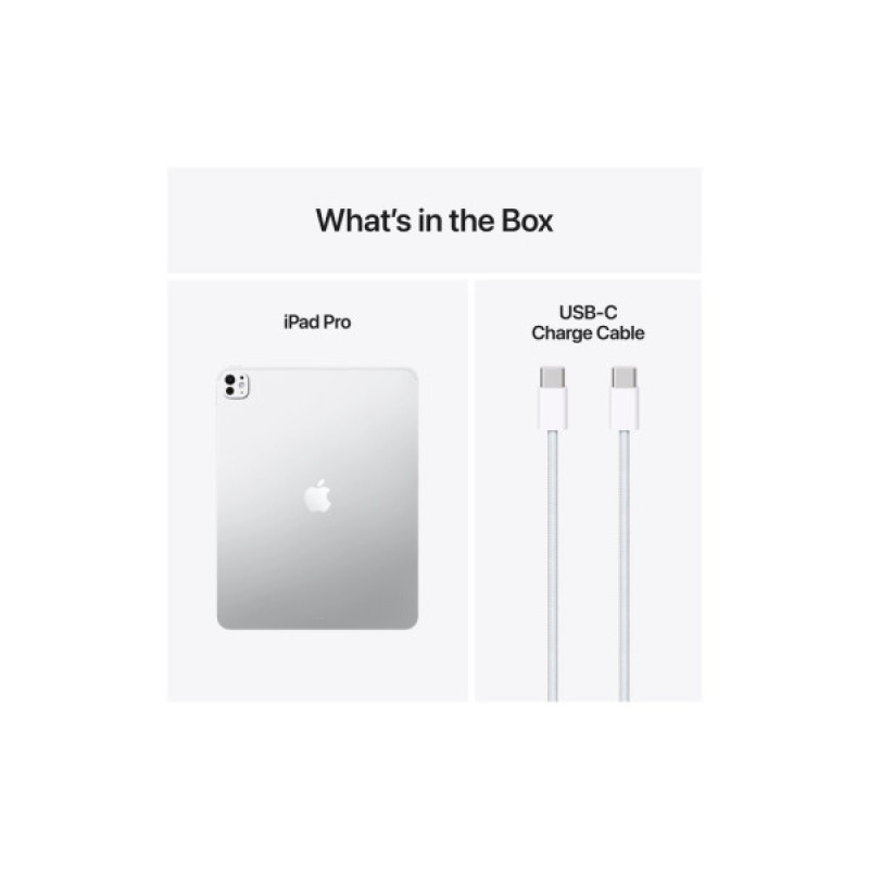 Планшет Apple iPad Pro 13" M5 Wi‑Fi + Cellular 256GB with standard glass - Silver (ME7X4TY/A)