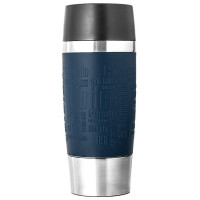Tefal Термочашка Travel Mug, 360мл, діам60, t хол. 8г, гар.4г, нерж.сталь+пластик, синій