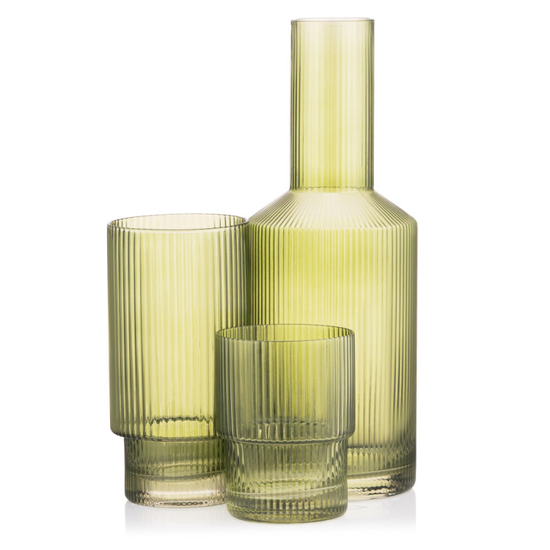ARDESTO Long glasses set, 380ml, 2pcs, glass, green (AR2638SGR)