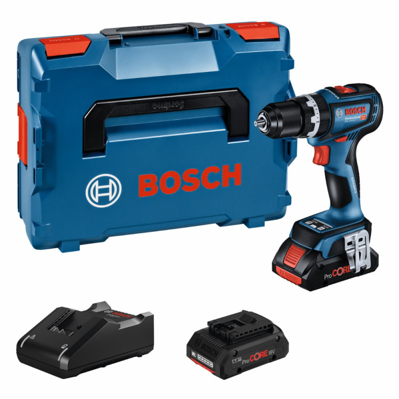 Bosch Cordless screwdriver-drill GSB 18V-90 C 18V 2x4Ah 36 64Nm 0-630 0-2100rpm 1.2kg (0.601.9K6.104)