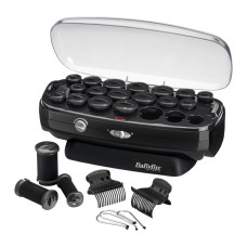 BaByliss Термо бігуді, 50Вт, 90-140 °C, кейс, кераміка, чорний (RS035E)