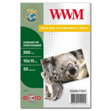 Фотобумага WWM 10x15 (SS260.F50/C)