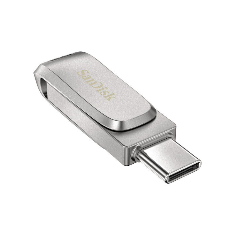 SanDisk 32GB USB 3.1 Type-A + Type-C Dual Drive Luxe Silver (SDDDC4-032G-G46)