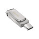 SanDisk 32GB USB 3.1 Type-A + Type-C Dual Drive Luxe Silver (SDDDC4-032G-G46)