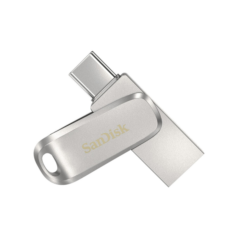 SanDisk 32GB USB 3.1 Type-A + Type-C Dual Drive Luxe Silver (SDDDC4-032G-G46)