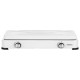 ARDESTO Gas Cooktop GTC-NS2012W, gas type LPG, 2 alum. burners, enamel body, painted grid, top lid, color: white
