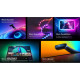 Govee Набор адаптивной подсветки H605C Envisual TV Backlight T2 with Dual Cameras 55-65'' RGB Черный (H605C311)