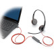 Poly Гарнитура компьютерная стерео On-ear Blackwire 3225, USB-A, USB-C, 3.5 мм, однонаправленный, черный (8X229AA)