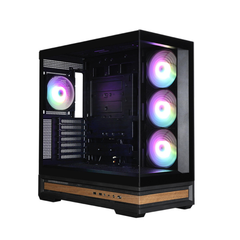 Zalman Корпус P40 NAMU без БЖ, 2xUSB3.0, 1x Type C, 3x120мм ARGB Reverse, 1x120мм ARGB, VGA 420мм, LCS ready, TG Side/Front Panel, ATX, чорний (P40NAMUBLACK)
