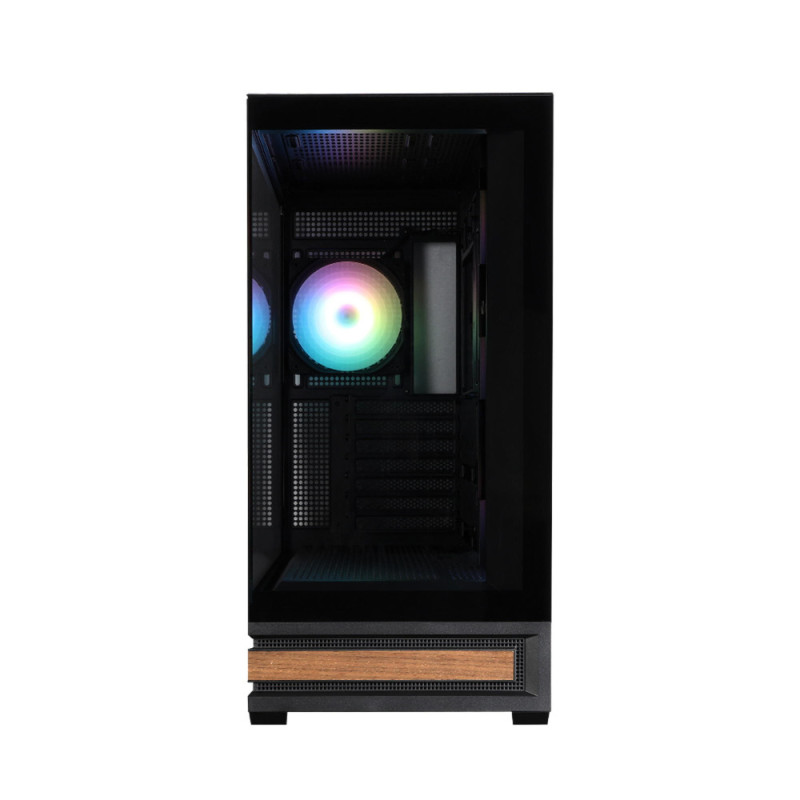 Zalman Корпус P40 NAMU без БЖ, 2xUSB3.0, 1x Type C, 3x120мм ARGB Reverse, 1x120мм ARGB, VGA 420мм, LCS ready, TG Side/Front Panel, ATX, чорний (P40NAMUBLACK)