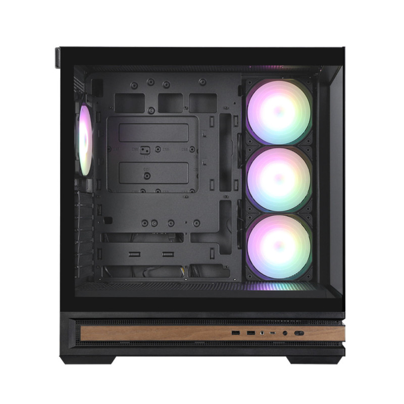 Zalman Корпус P40 NAMU без БЖ, 2xUSB3.0, 1x Type C, 3x120мм ARGB Reverse, 1x120мм ARGB, VGA 420мм, LCS ready, TG Side/Front Panel, ATX, чорний (P40NAMUBLACK)