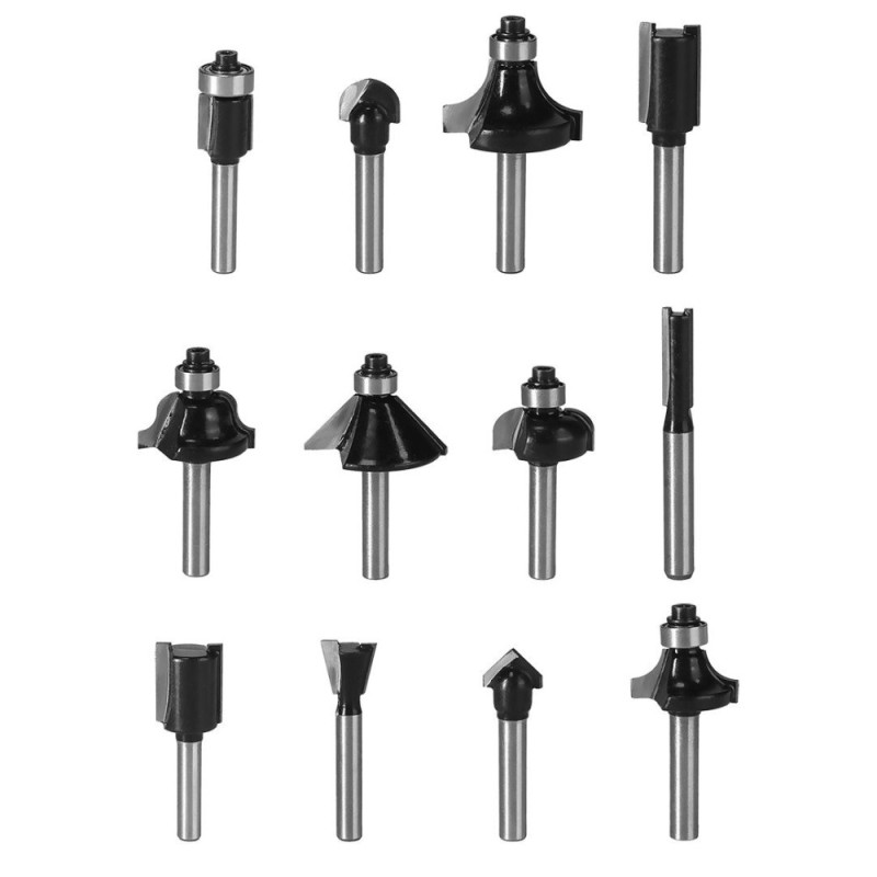 Graphite Набір фрез по дереву GRAPHITE WIDIA твердосплавні 8мм 12шт (56T614)