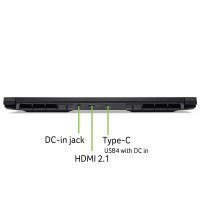 Acer Ноутбук Acer Nitro V 16 ANV16-42 16" WUXGA IPS, AMD R5-240, 16GB, F1TB, NVD5060-8, Lin, чорний (NH.U1GEU.003)
