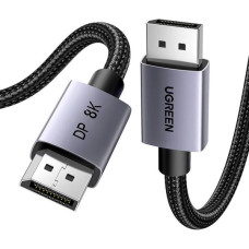 Кабель мультимедийный DisplayPort M to DisplayPort M 1.0m V1.4 8K60Hz DP120 black Ugreen (25903)