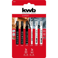 Einhell Полотно пиляльне для електролобзика KWB набір 6шт (626280)