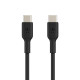 Дата кабель USB-C to USB-C 1.0m PVC black Belkin (CAB003BT1MBK)