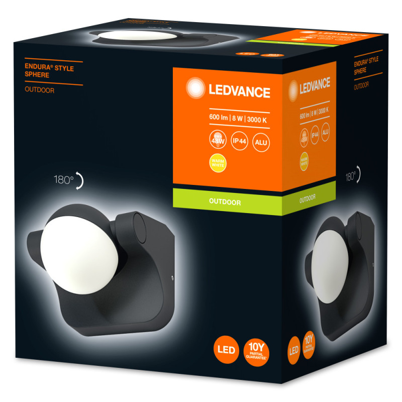 Osram Фасадний світильник ENDURA STYLE SPHERE 8w (4058075216624)