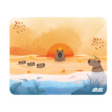 2E Mouse Pad CAPYBARRA, S(250x200x2mm), yellow (2E-PAD-S-CAPY-YELLOW)