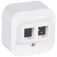 Legrand Adapter 2хRJ45, Forix Quteo, white (782426)