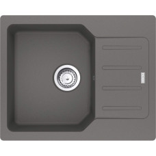 Franke Kitchen sink City, fragranite, rectang., with drainboard, 620х500х190mm, bowl - 1, built-in, swivel, UCG 611-62, gray stone (114.0701.826)