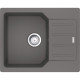 Franke Kitchen sink City, fragranite, rectang., with drainboard, 620х500х190mm, bowl - 1, built-in, swivel, UCG 611-62, gray stone (114.0701.826)