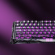 GravaStar Клавиатура механическая Mercury V75 Lite 80keys, Magnetic Blackcore, USB-A, RGB, Transparent Black (GS_V75_LITE_XTAL_BLK)