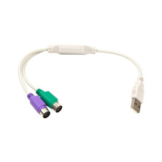 Переходник USB to 2хPS/2, 0.3m PowerPlant (CA913183)