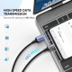Дата кабель USB 2.0 AM to USB-C 1.0m US288 Aluminum Braid Black Ugreen (60126)
